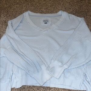 American Eagle Outfitters Light Blue Crop Top